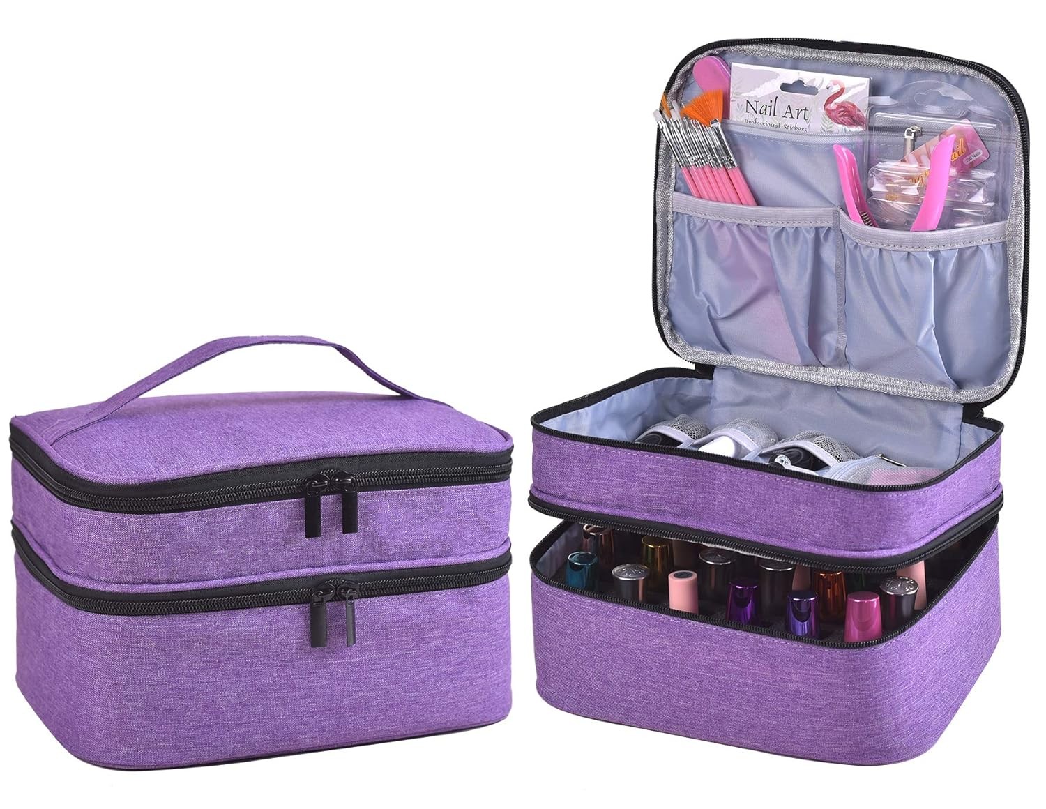 Nail Polish Organizer- Holds 30 Bottles Nail Supply Organizers and Storage Do…