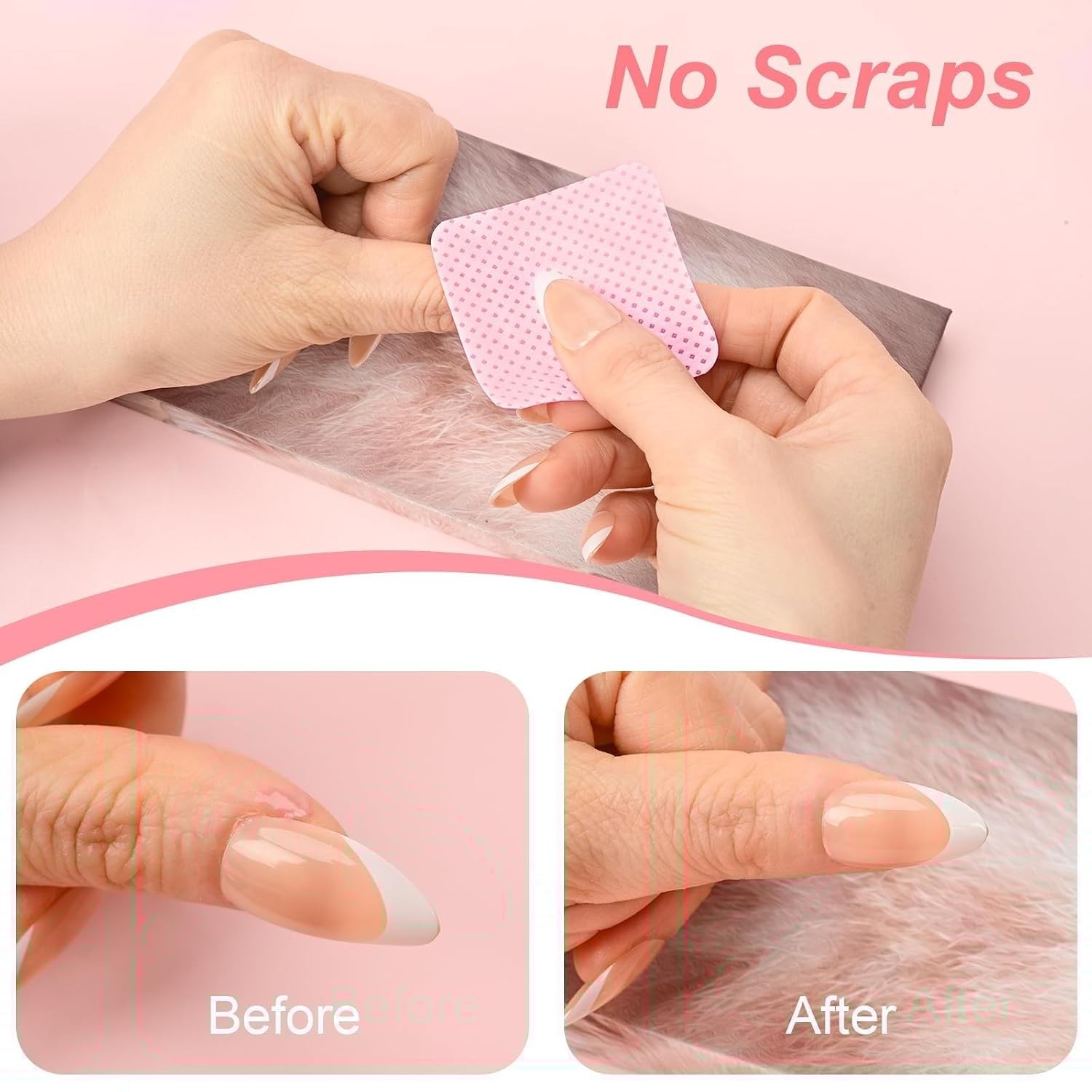 Soft Acetone-Free Nail Wipes – 540PCS Non-Toxic Polish Remover Pads for Beauty