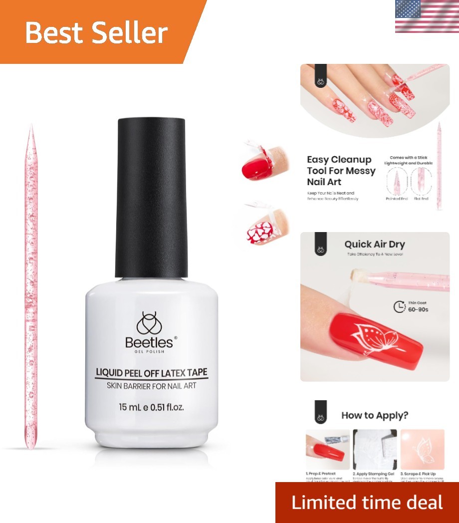 Luxury Liquid Latex Nail Protector – 15ML Easy Peel Off for Perfect Manicure