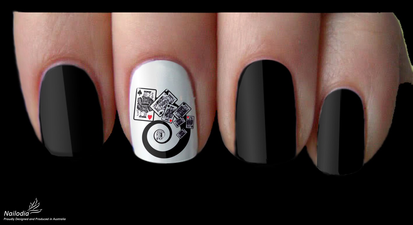 Alice in Wonderland Inspired Nail Art Decal Sticker Water Transfer Slider