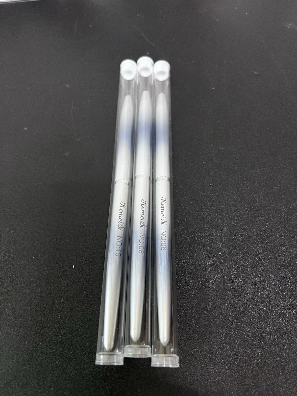 (3) Acrylic Nail Brushes # 10 #08 #6