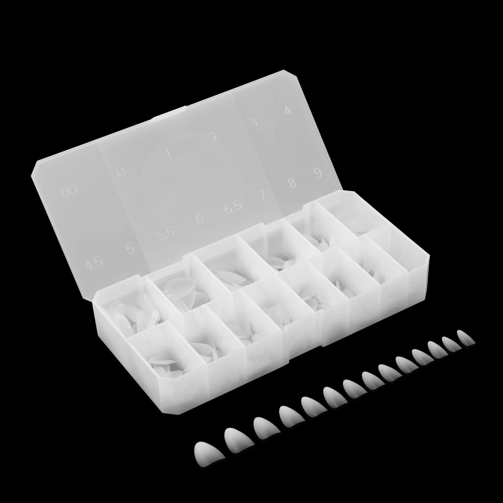 apres Gel-X Ombre Natural Almond Short (Box of 210 Tips)
