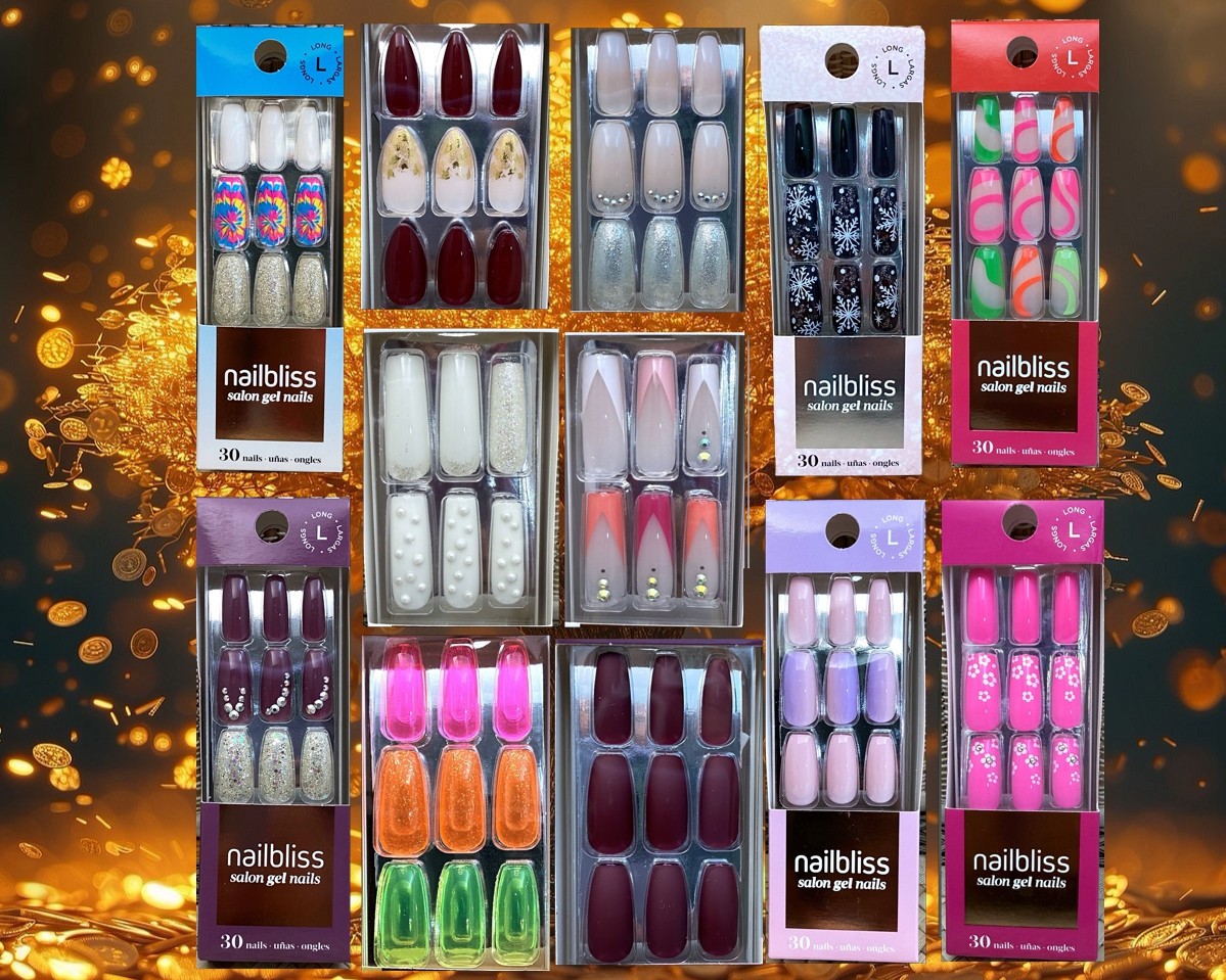 Nail Bliss (Dashing Diva) glue-on nails. Choose your style(s). Qty discounts.