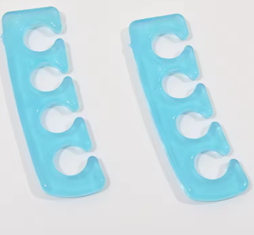 2Pcs Soft Silicone Finger Toe Separator Soft-Silicon Colorful Flexible Finger