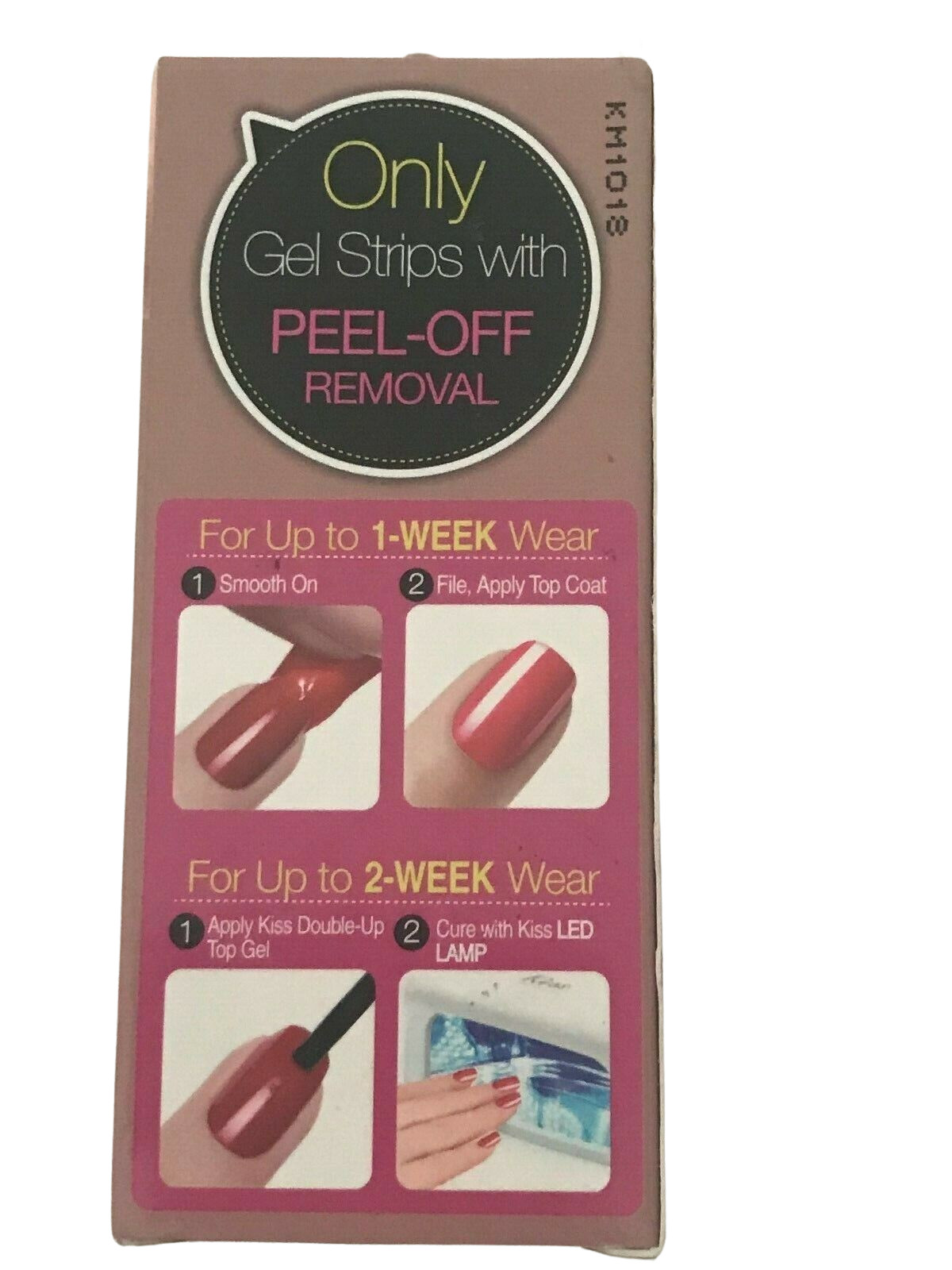 2 Pk Kiss Nail Gel Dress Gel Polish Solution Strips 60465 COLD SPRINGS