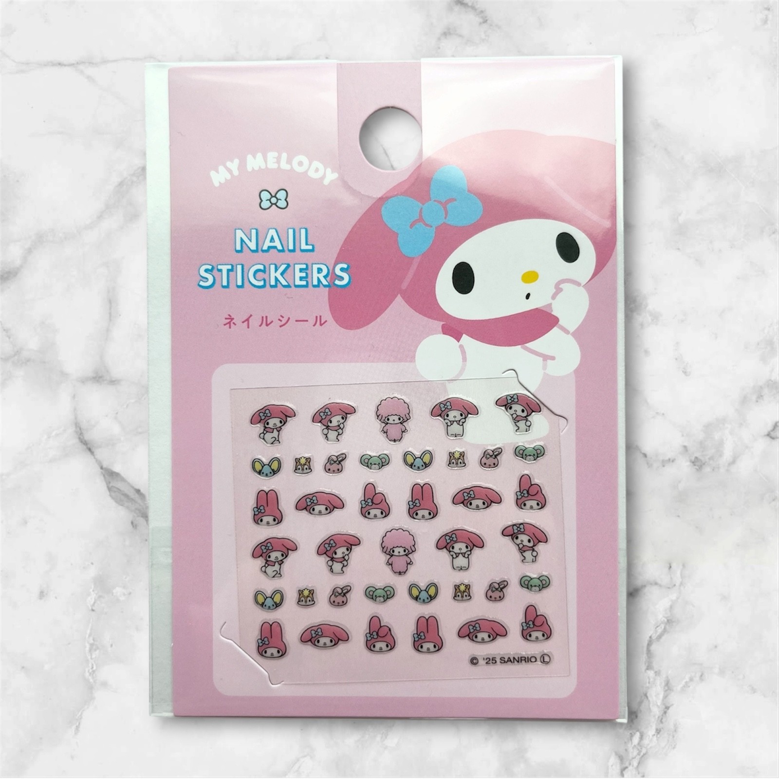 Sanrio Nail Stickers My Melody Kuromi Cinnamoroll 3PCS Set Authentic New