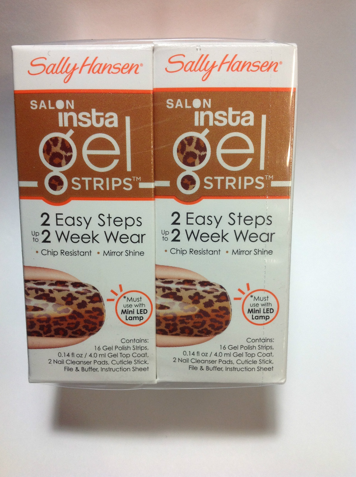 2 X Sally Hansen Insta Gel strips ( #370 WALK THE CATWALK ) NEW & SEALED.