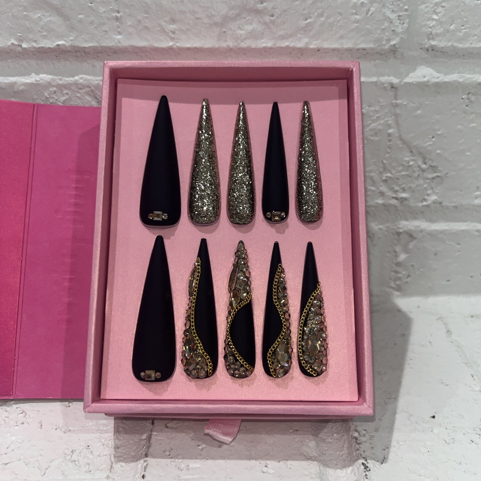 Pink Friday Nails Nicki Minaj Press On— Stiletto XXL