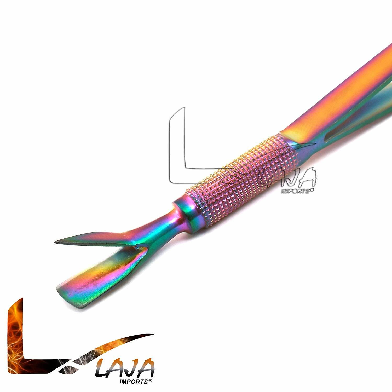 Acrylic Nail Pincher/cuticle Pusher With Tweezer Multi Color