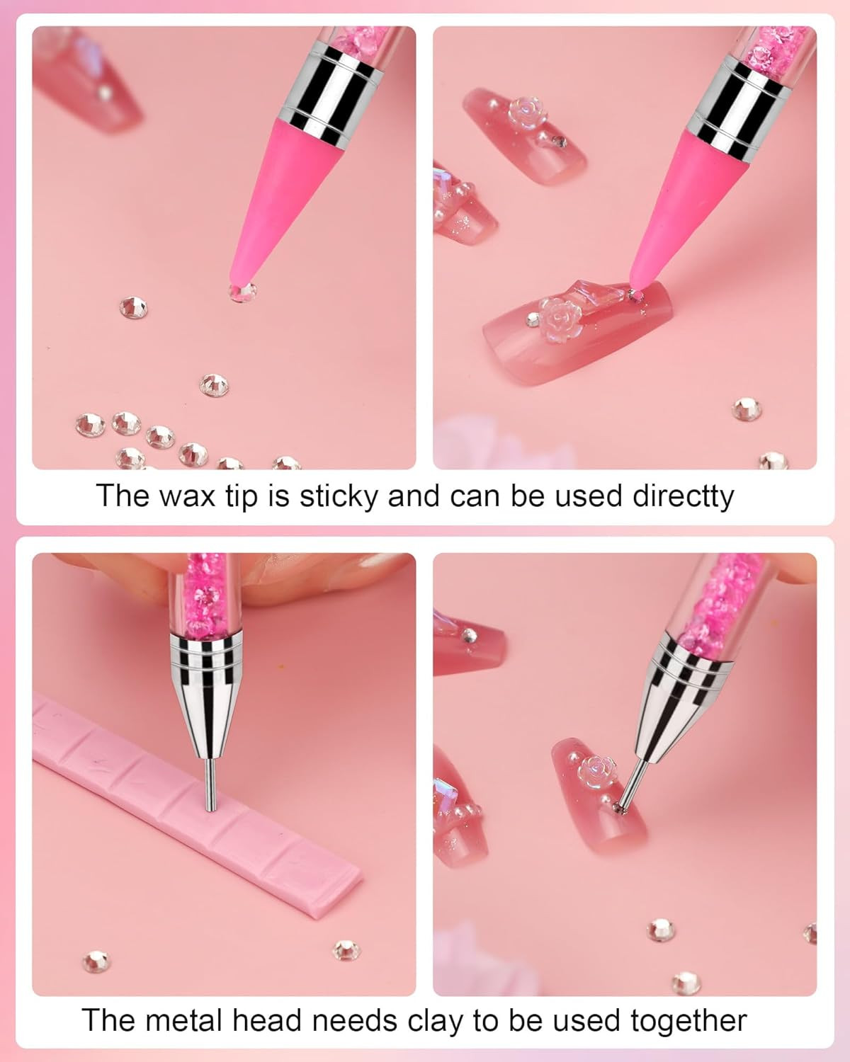 Rhinestone Picker Tool Set,Rhinestone Applicator Tool,Rhinestone Picker Dotting
