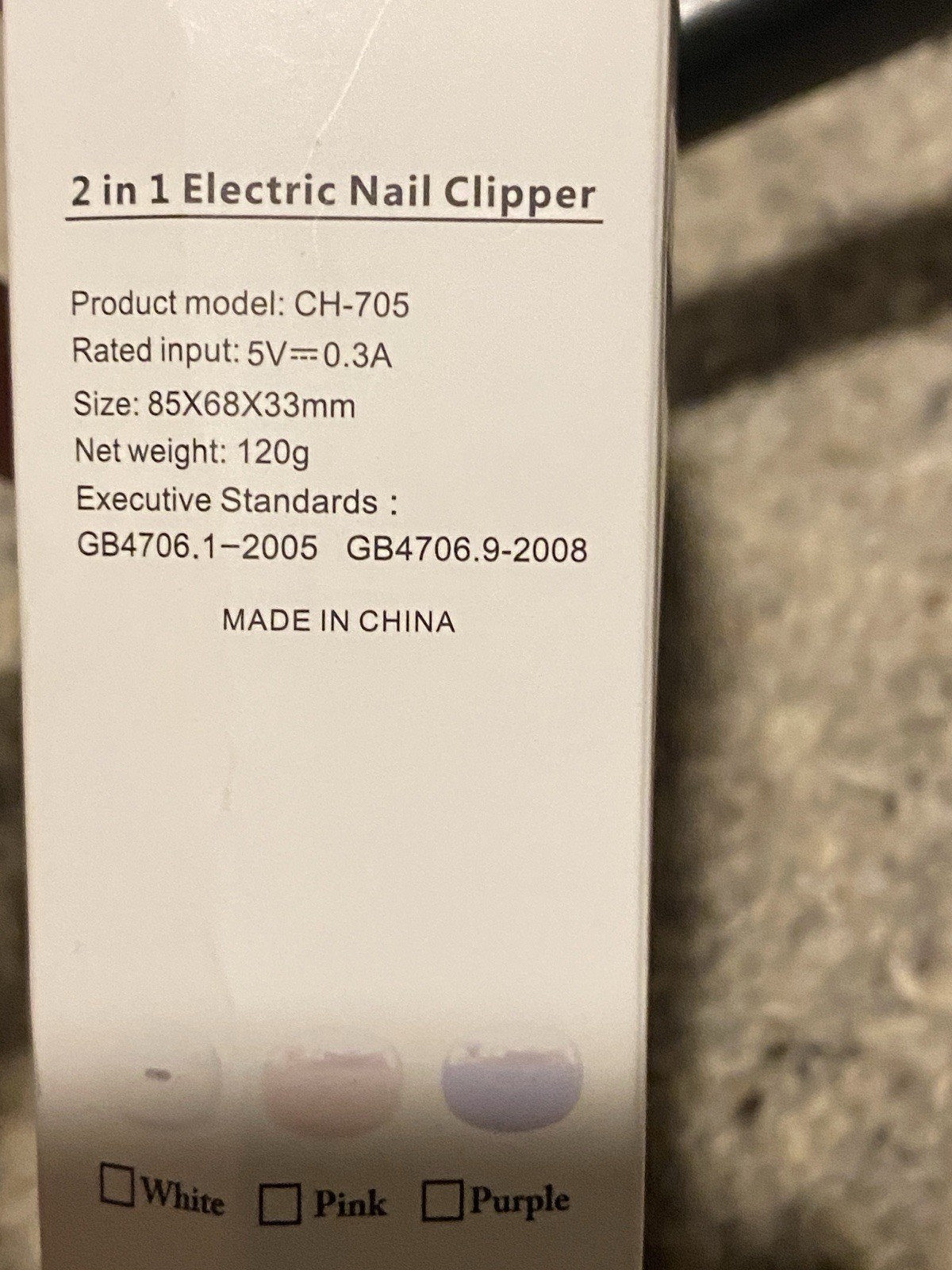 Electric Nail Clipper Automatic Nail Trimmer USB Rechargeable Safe Baby Adult