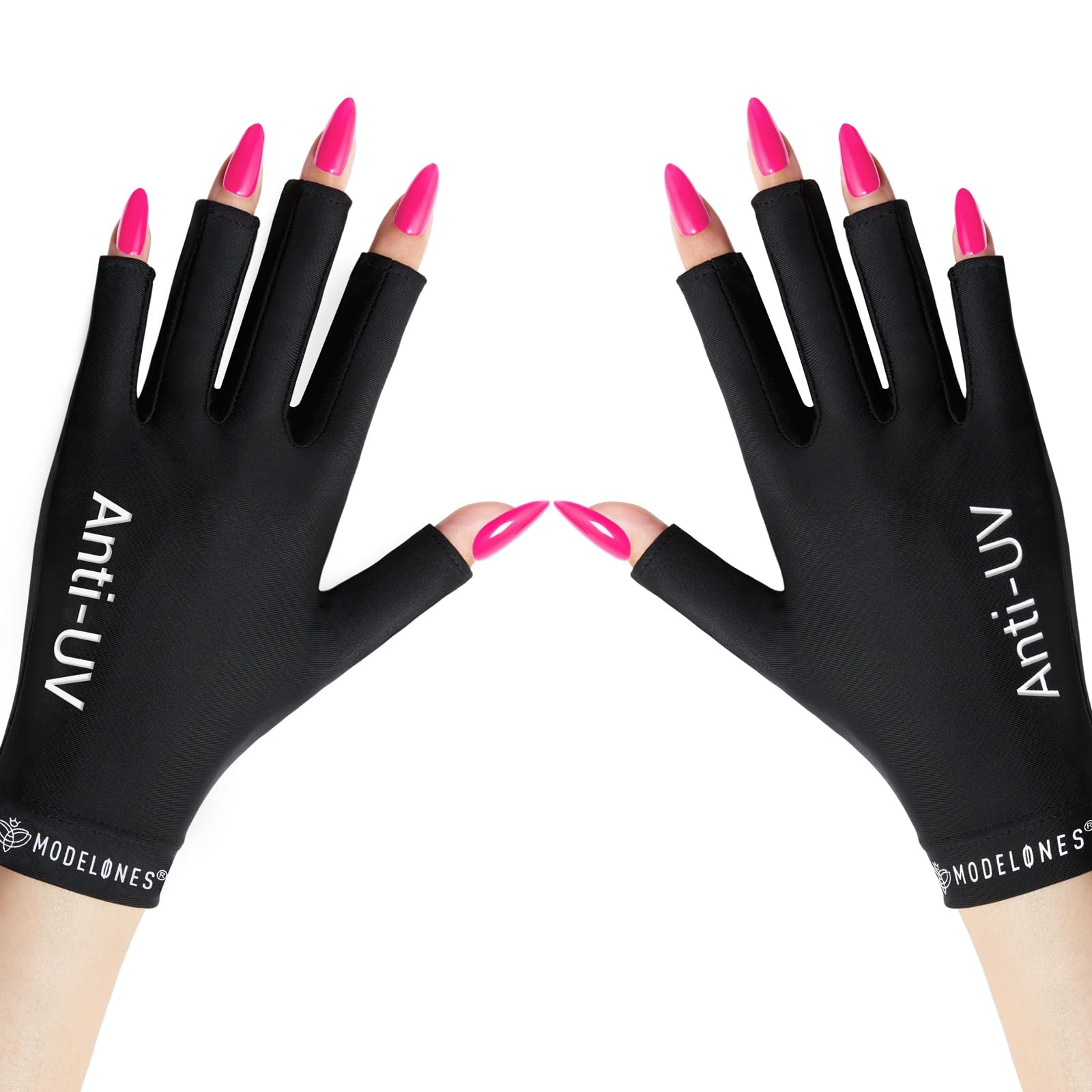 modelones UV Gloves for Gel Manicures, Professional UPF99+ Anti UV Protection Gl