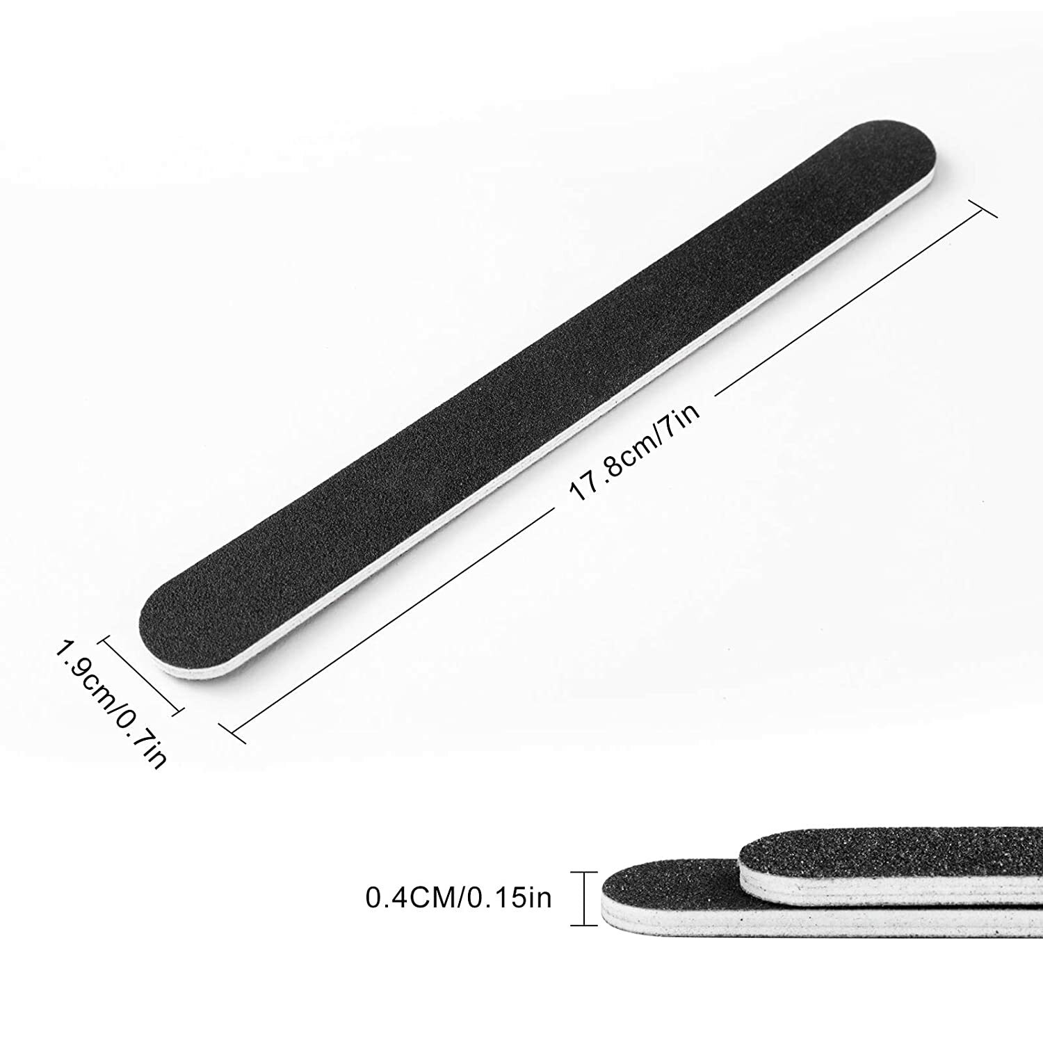 NEW!!! DHS Black Nail File (7? x 3/4?) – 100/100 (50 Nail Files)