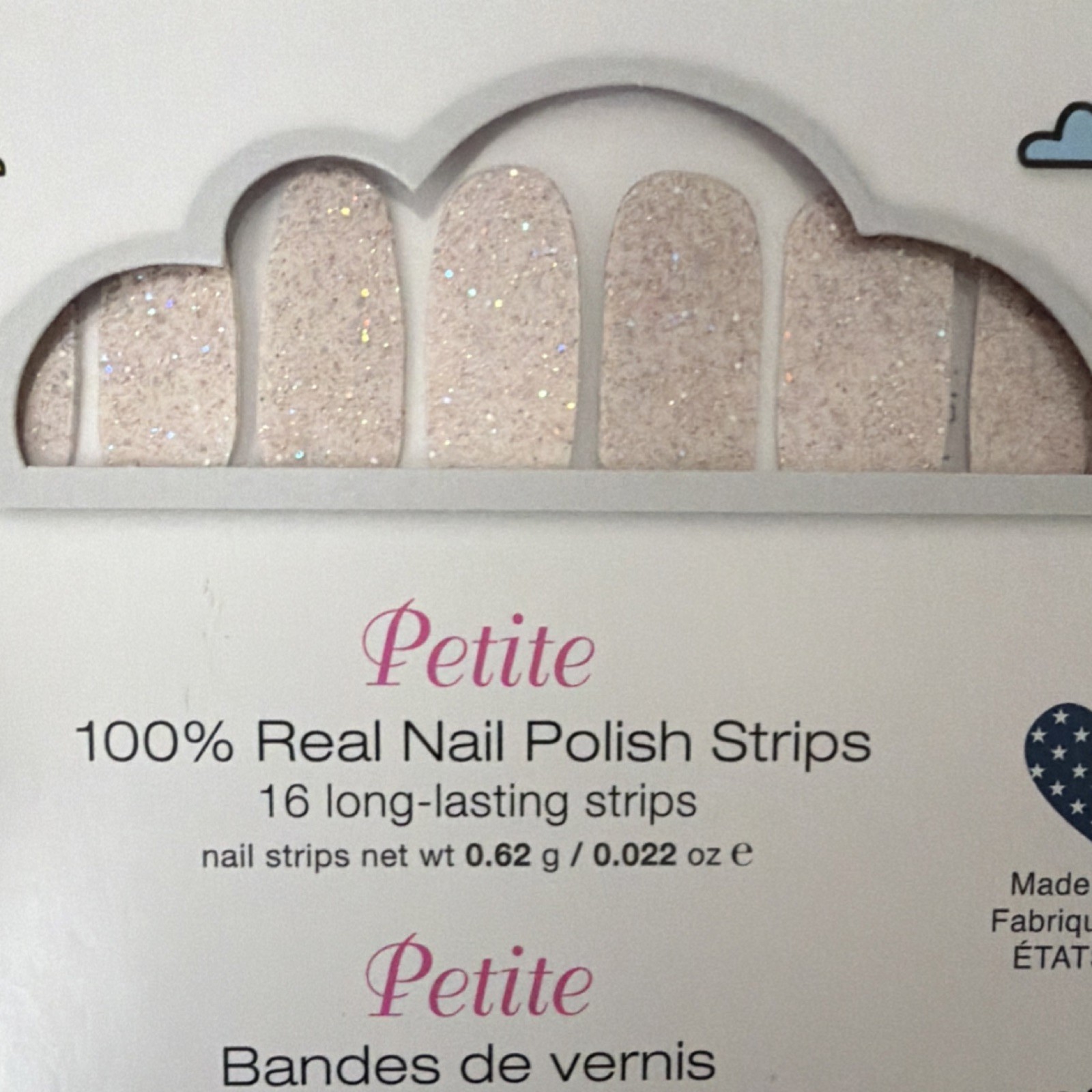 Color Street TINY + SHINY Petite Nail Polish Strips Glitter & Sparkle (RETIRED)