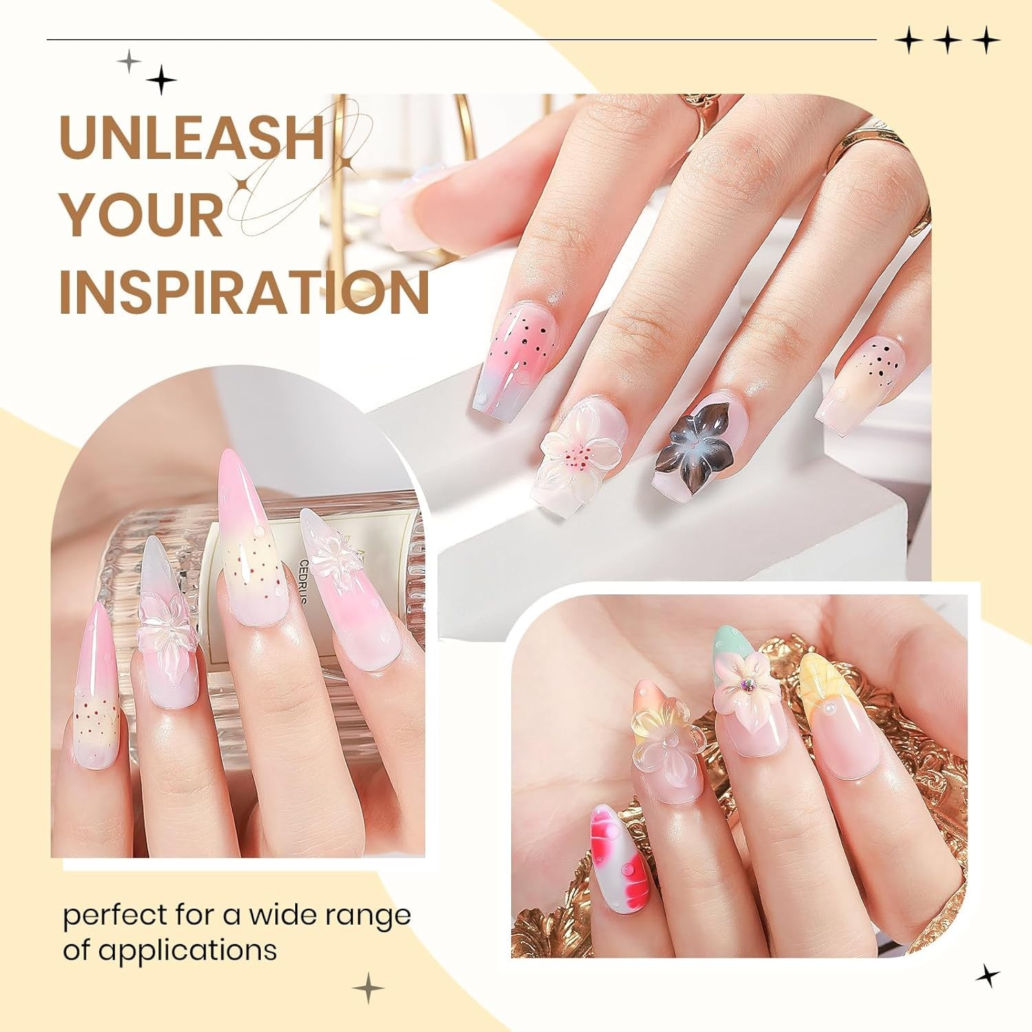 DIY 3D Nail Art Gel – 14g Non-Stick Builder Gel Kit for Salon Results at Home