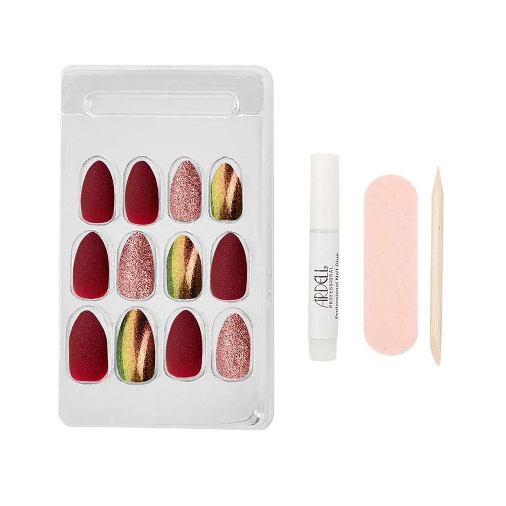 Ardell Nail Addict Premium Artificial Nail Set – 75890.2 Red Cateye