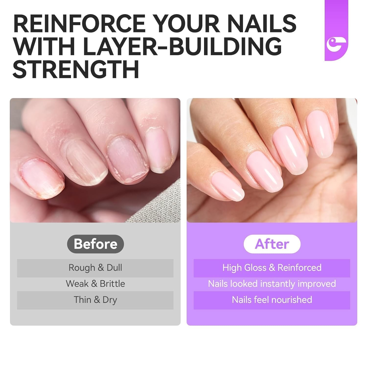 Gentle Nail Repair Gel – 8-in-1 Solution for Flawless Manicures & Healthy Growth