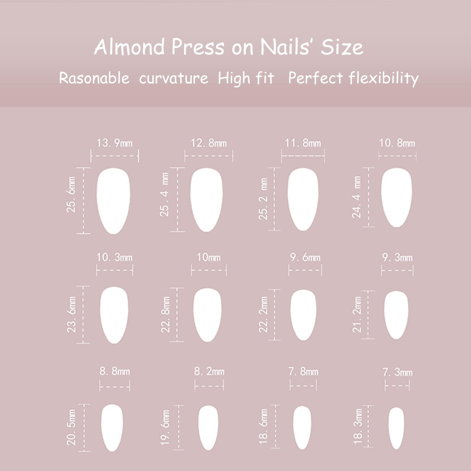 24pcs French Tip Press on Nails Medium Almond Fake Nails Acrylic False Nails …