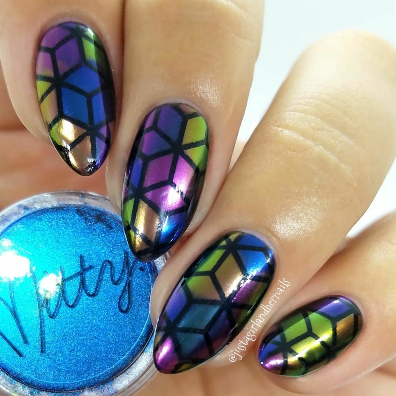 Rhombus Stencils for Nails, Nail Stickers, Nail Art, Nail Vinyls