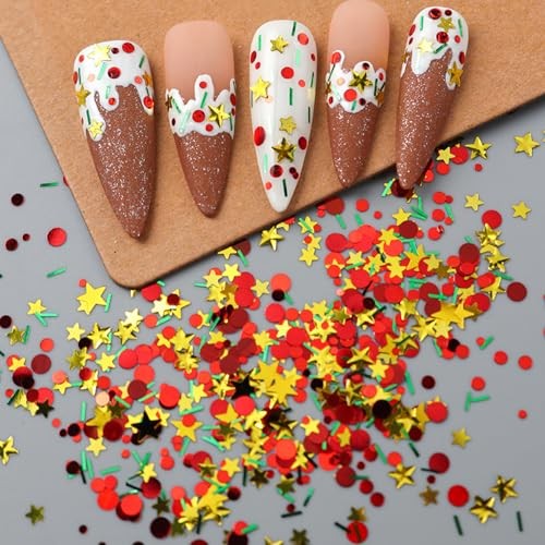 Christmas Glitter Nail Sequins Winter Nail Christmas Glitter Sequins 1876
