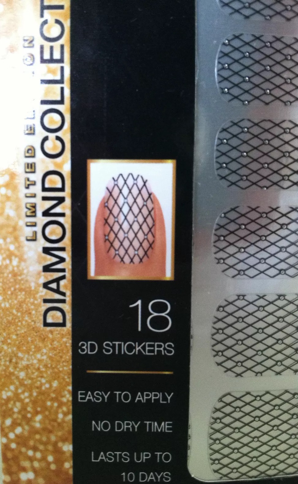 L’Oreal Colour Riche Diamond Nail Lingerie 702 *RAZZLE BE DAZZLE* Fishnet Glam