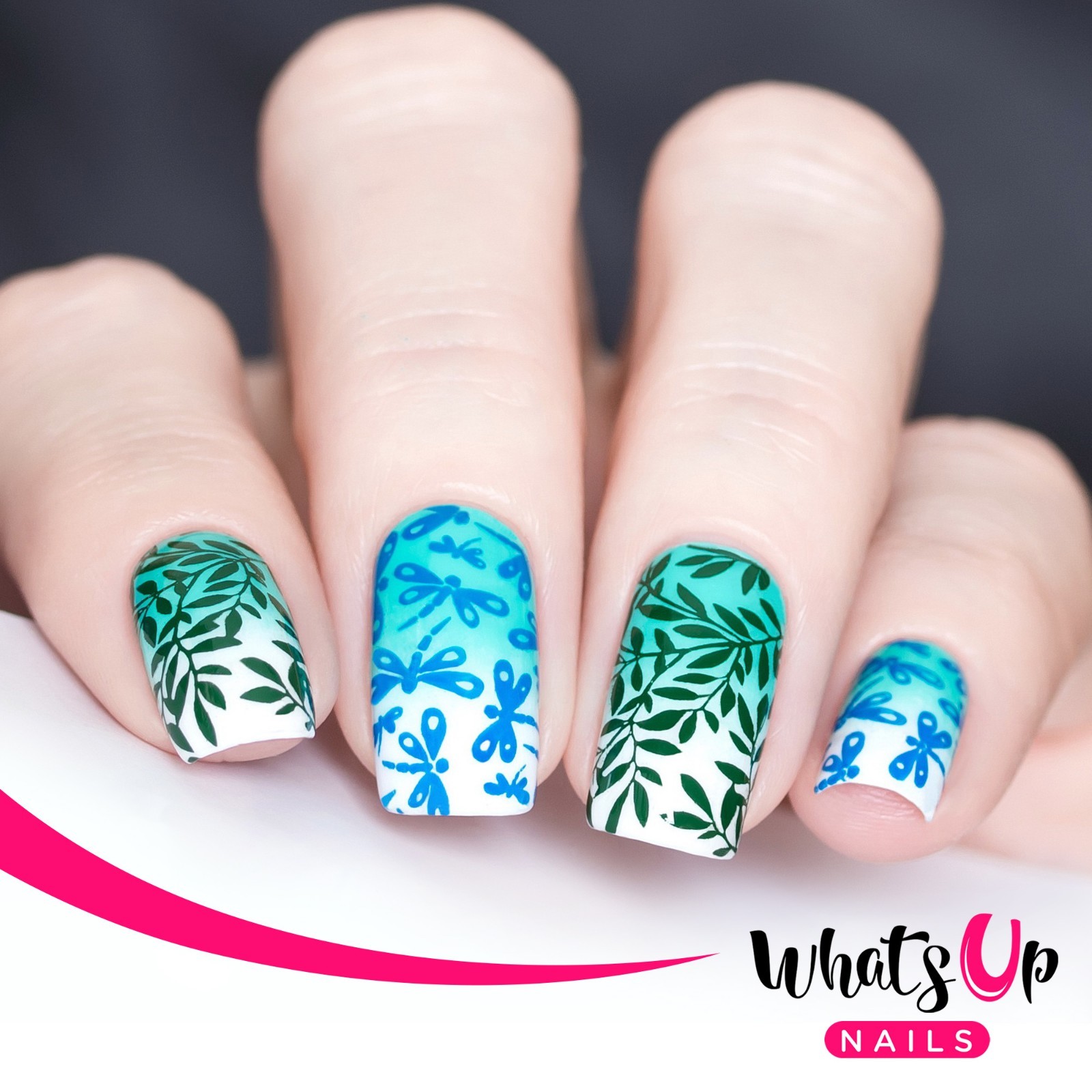 B029 Picnic in the Park Stamping Plate For Stamped Nail Art Design