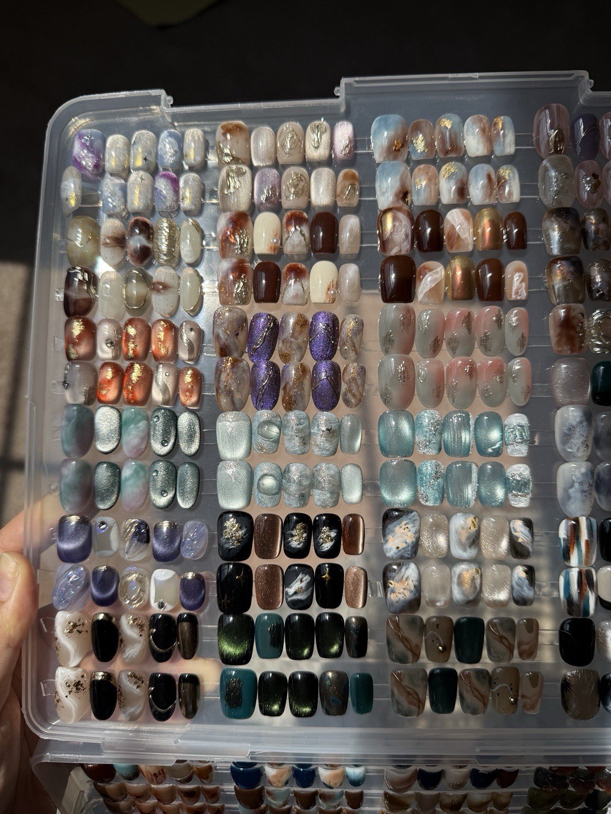 Brand new handcrafted press-on nails – 60 sets, size M