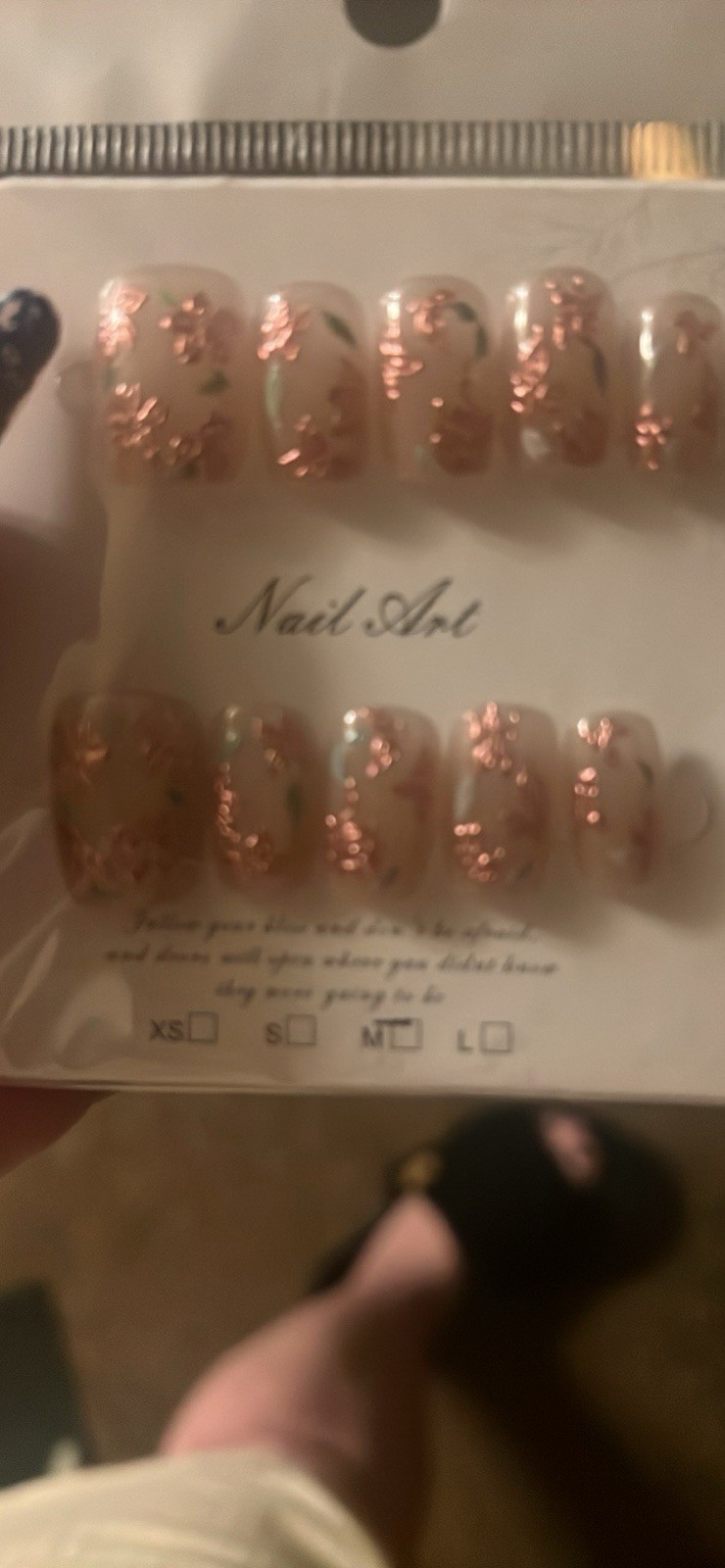 Pink Shiny Square Press-On Nails Medium Full Cover Pre-Designed Animal Theme