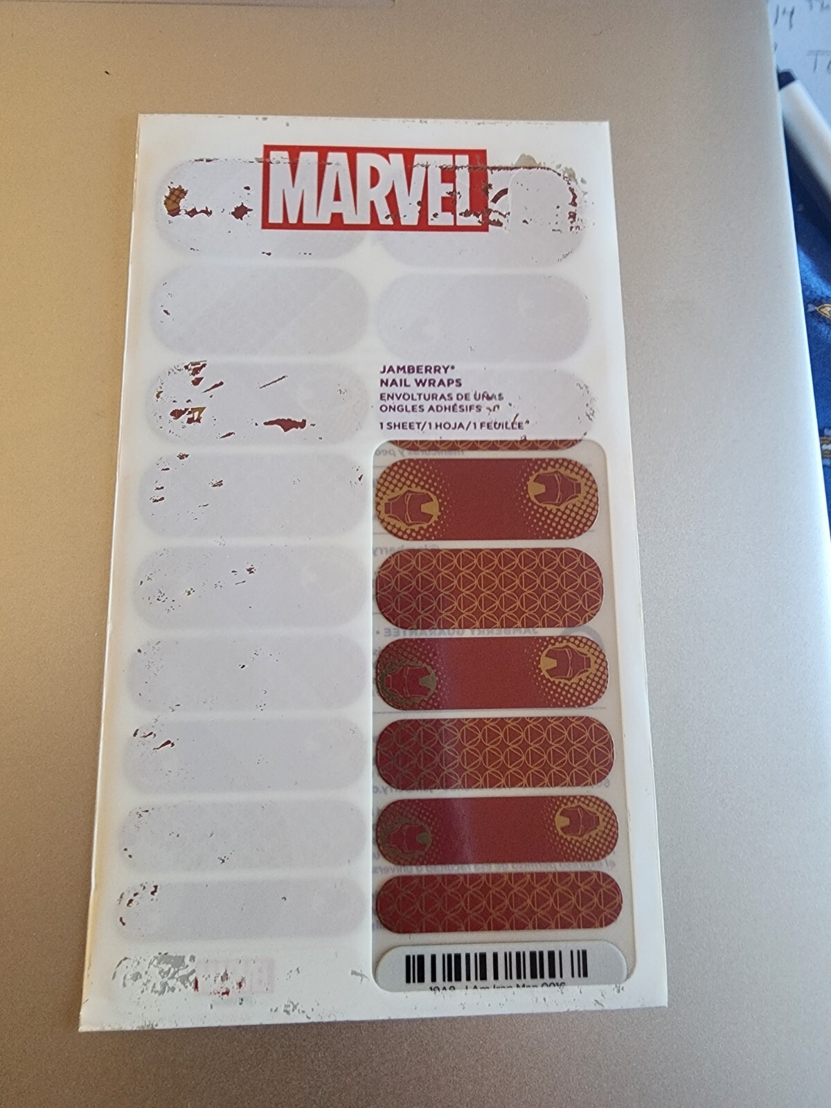 Jamberry nail wraps full sheet SPECIAL RELEASE I Am Iron Man