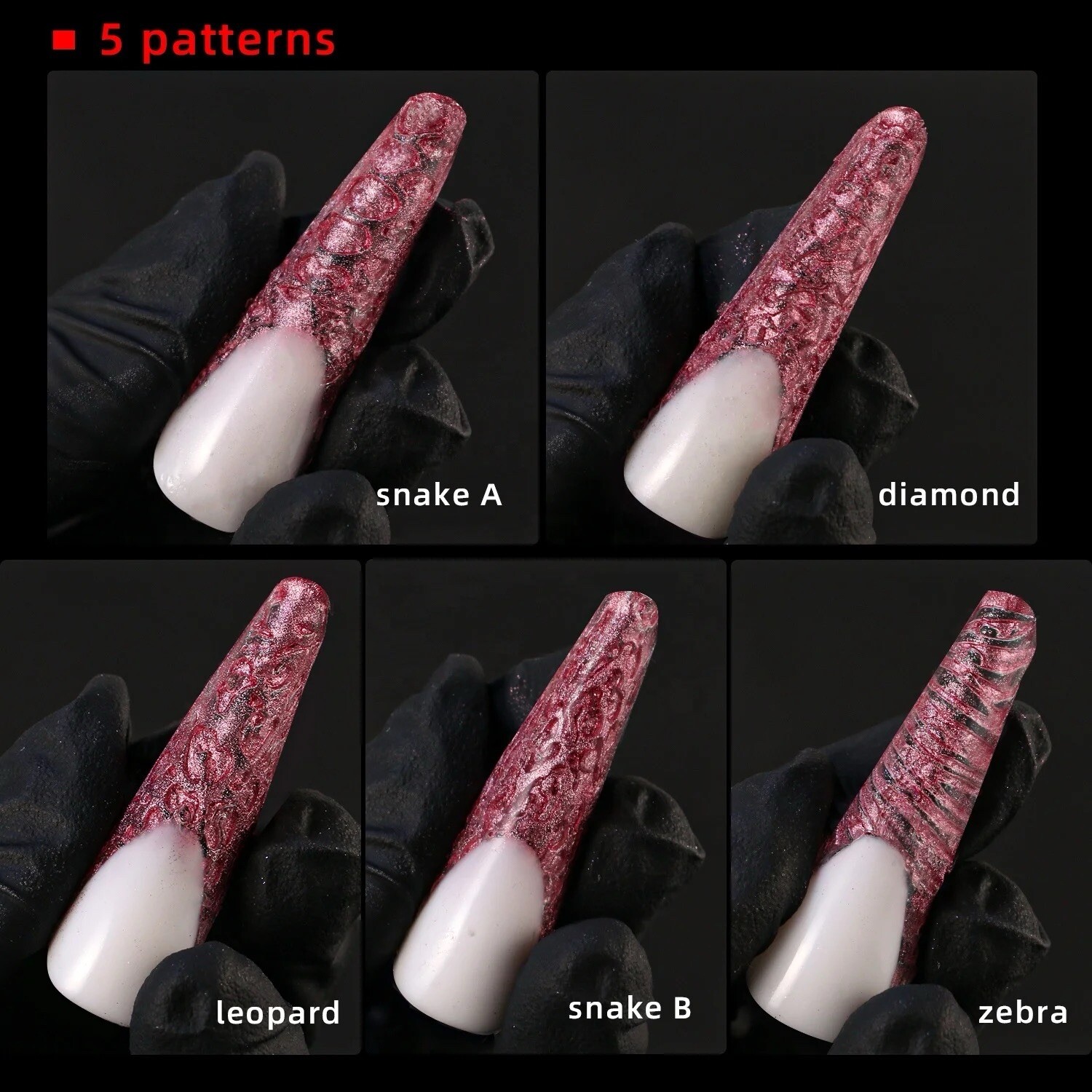 Moldes De Silicona Para Diseños 5 Estilos