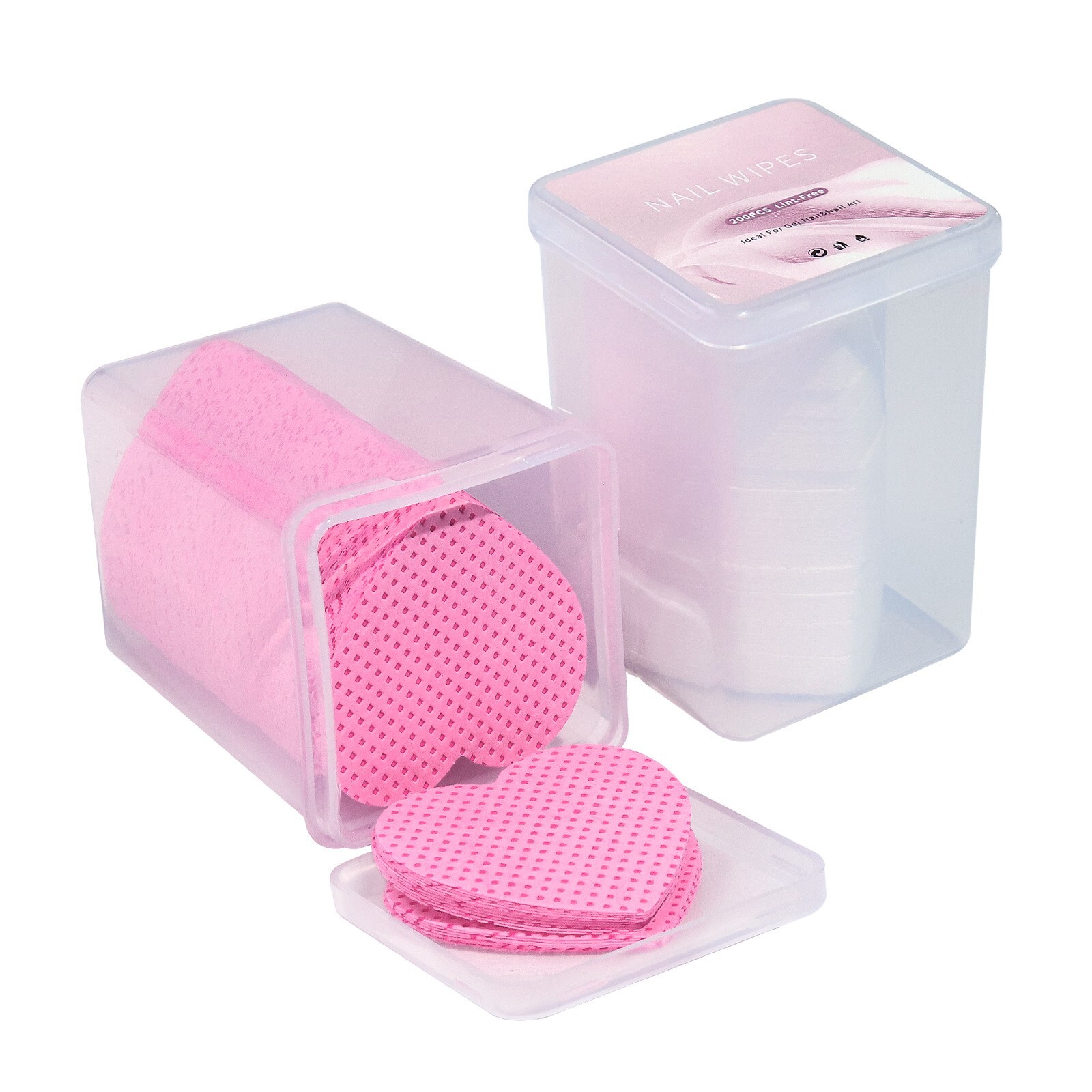 200pcs/Box Lint Free Cotton Pads Nail Polish Remove Wipes Nail Art Cleaning Tool