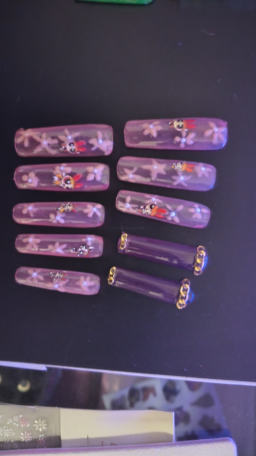 Powerpuff Girl Press On Nails