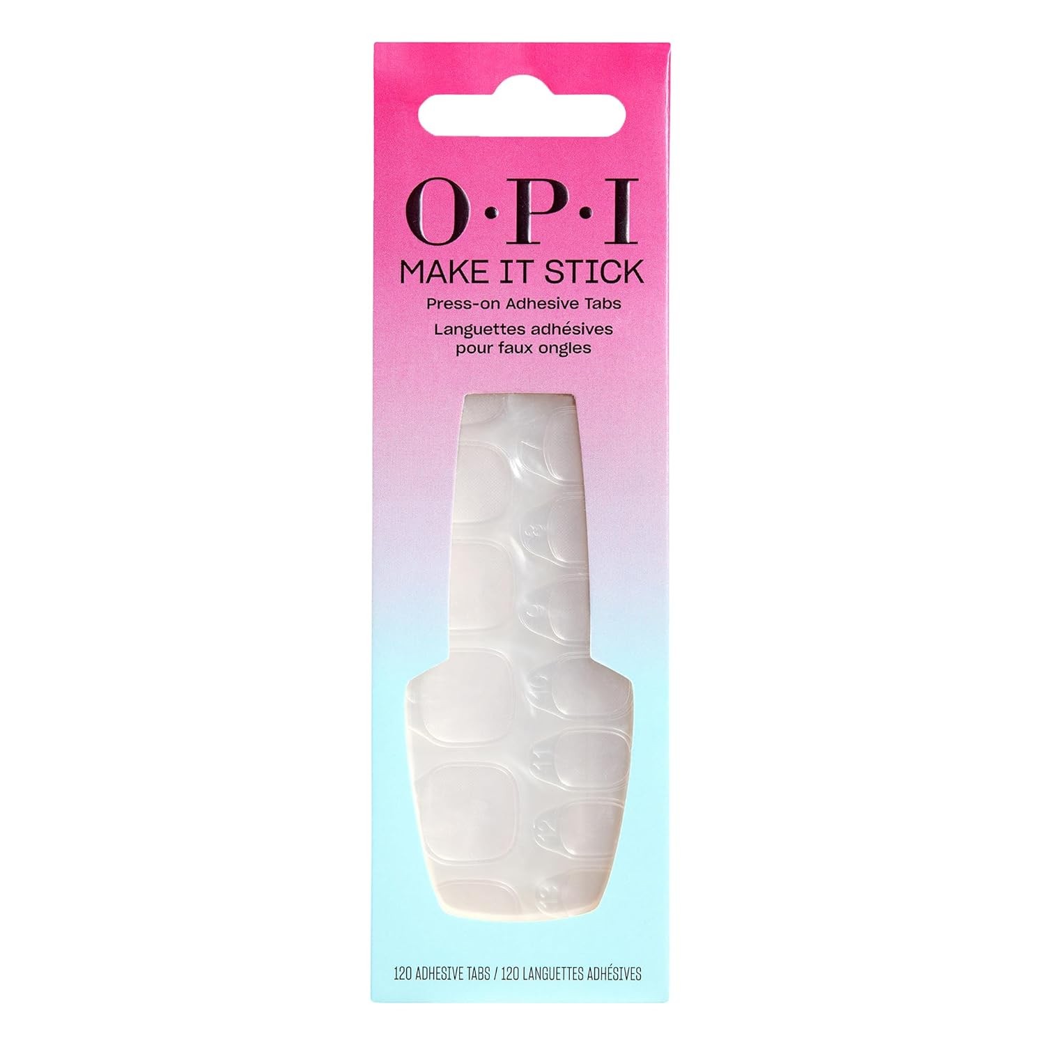 OPI Nail Adhesive Glue & Press-On Tabs, 120 Count | Up to 14 Days Wear | Vegan