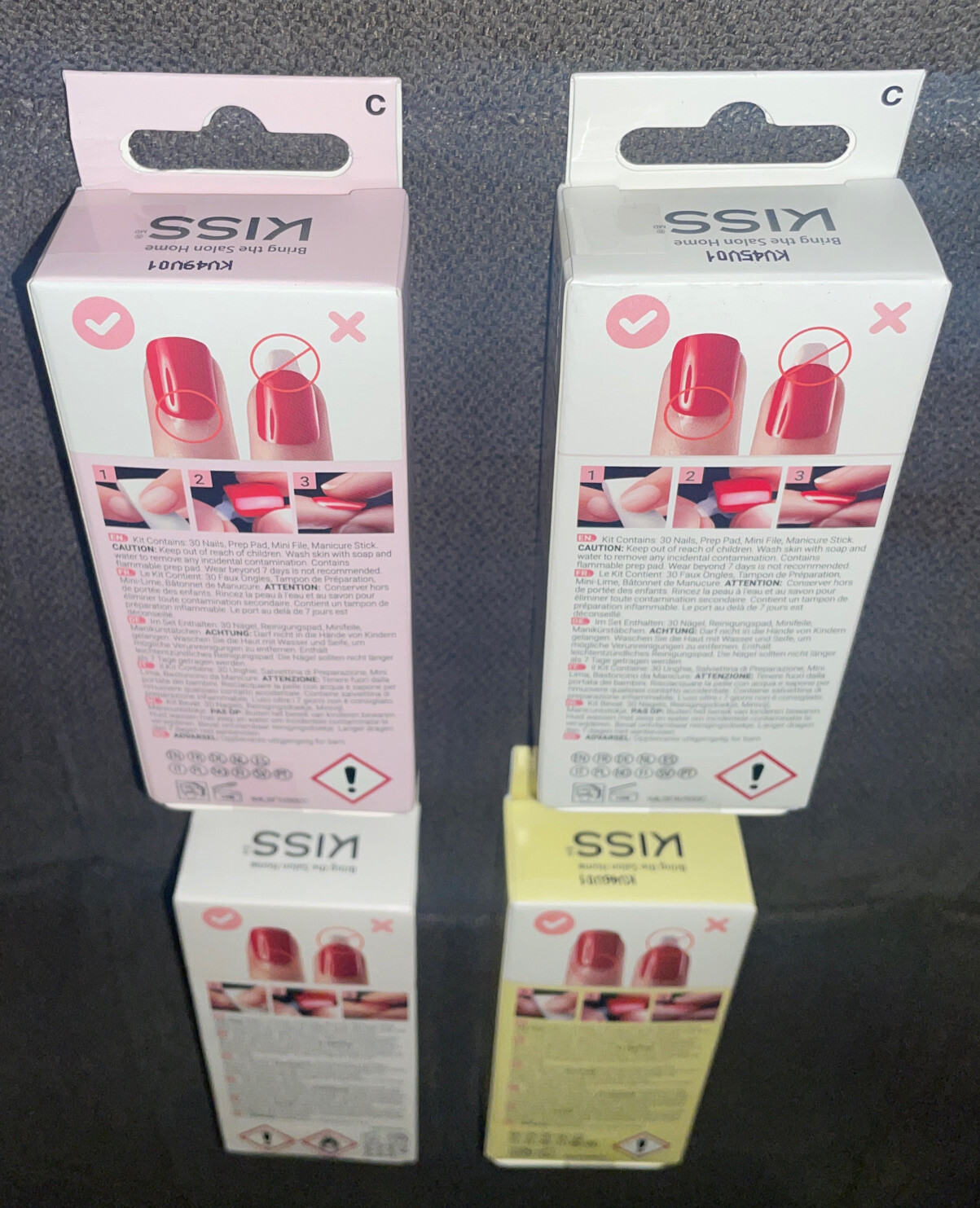 Kiss IMPRESS💅Lot Of 4 Boxes PRESS ON NAILS Limited Edition SUNKISSED PEACH&More