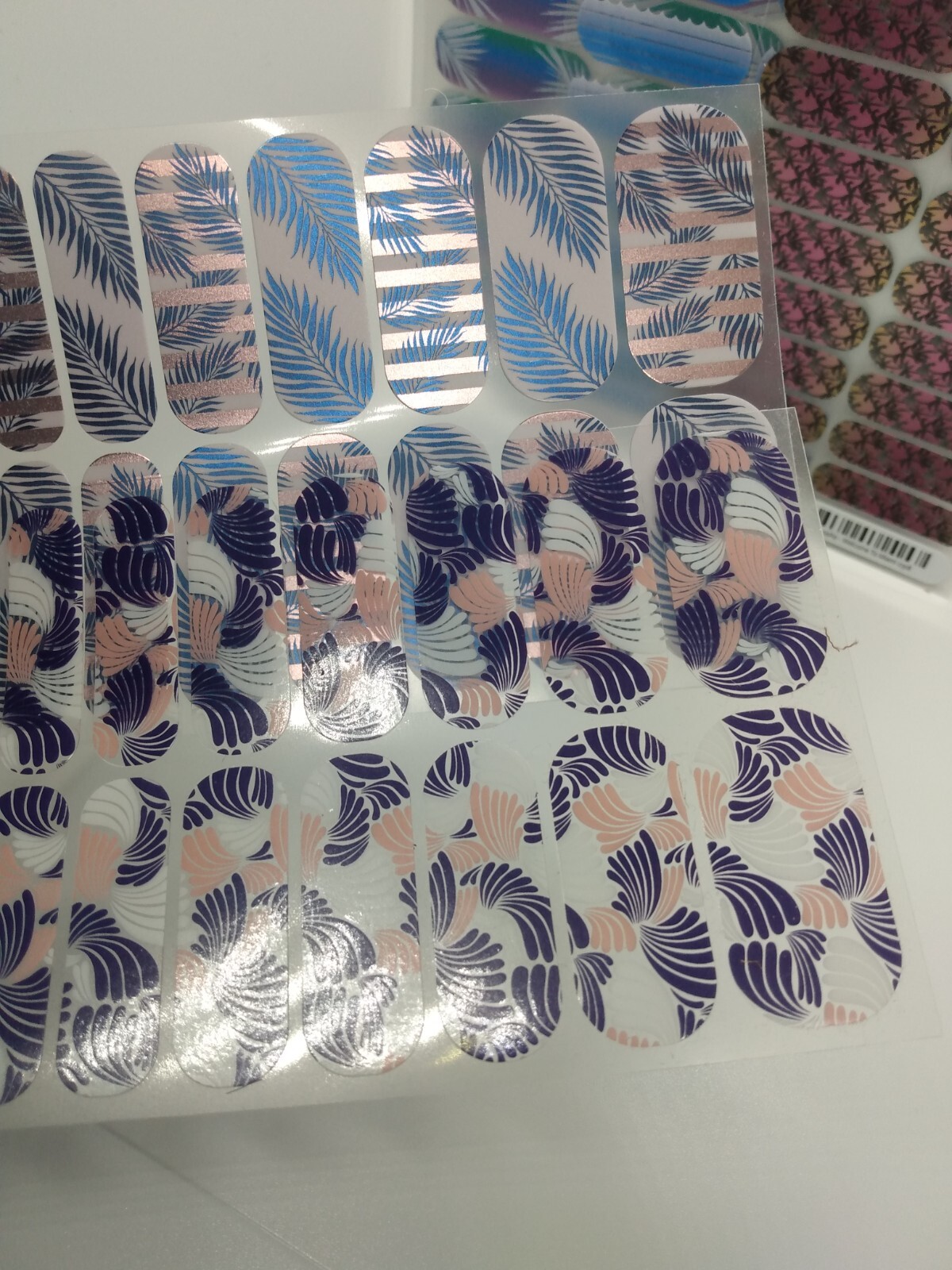 Jamberry Nail Wraps Full Sheets – Tropical Ocean Sea Vacation Lot of 5