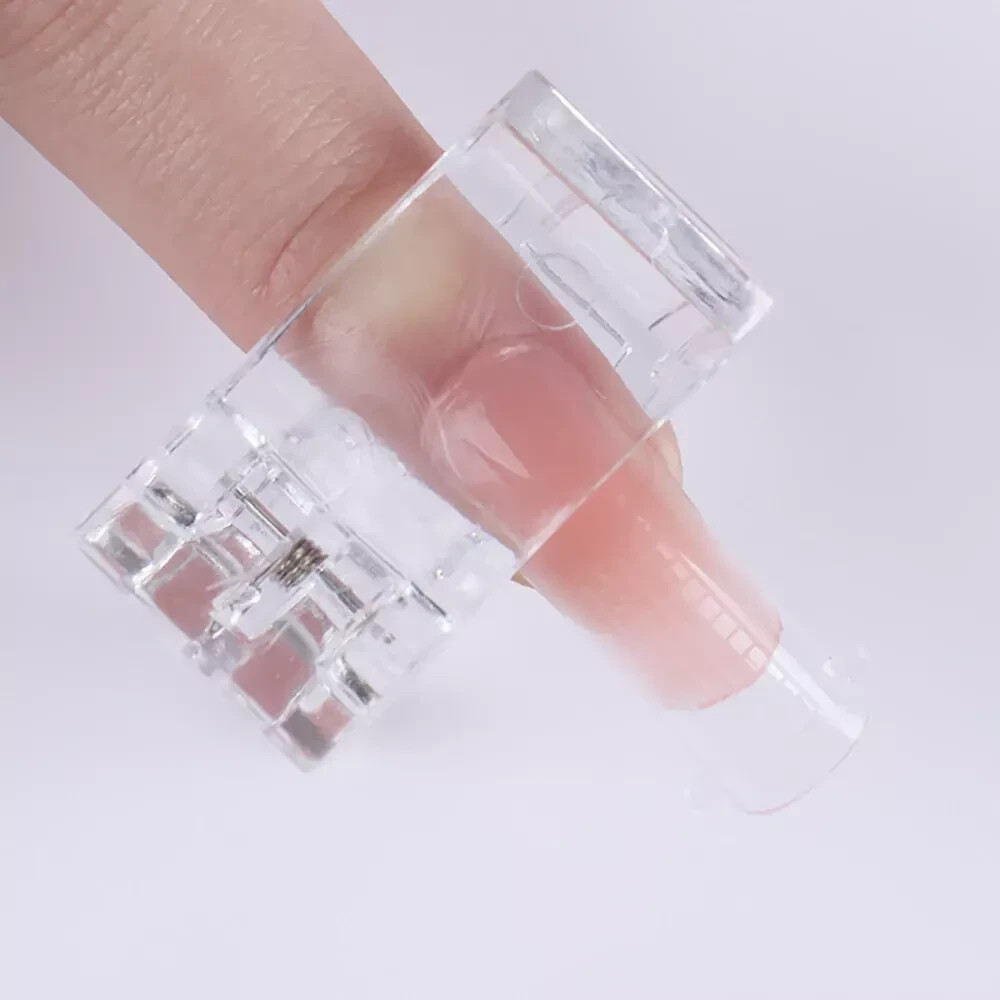 20 PCS Nail Tips Clip Quick Building Poly Builder Gel DIY Extension Clamp Clips