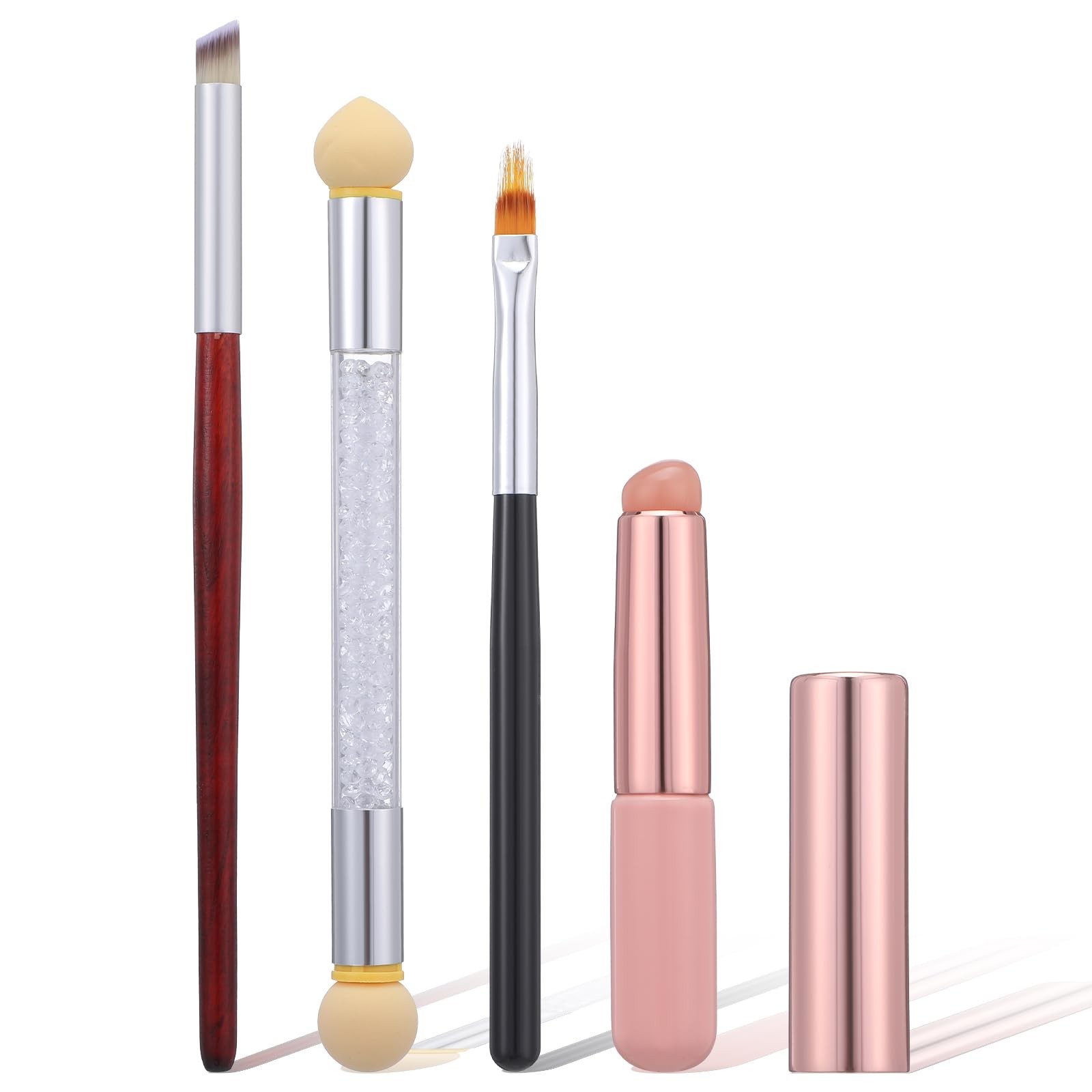 4 Pack Ombre Nail Art Brush Set UV Gel Gradient Sponge Manicure Tools