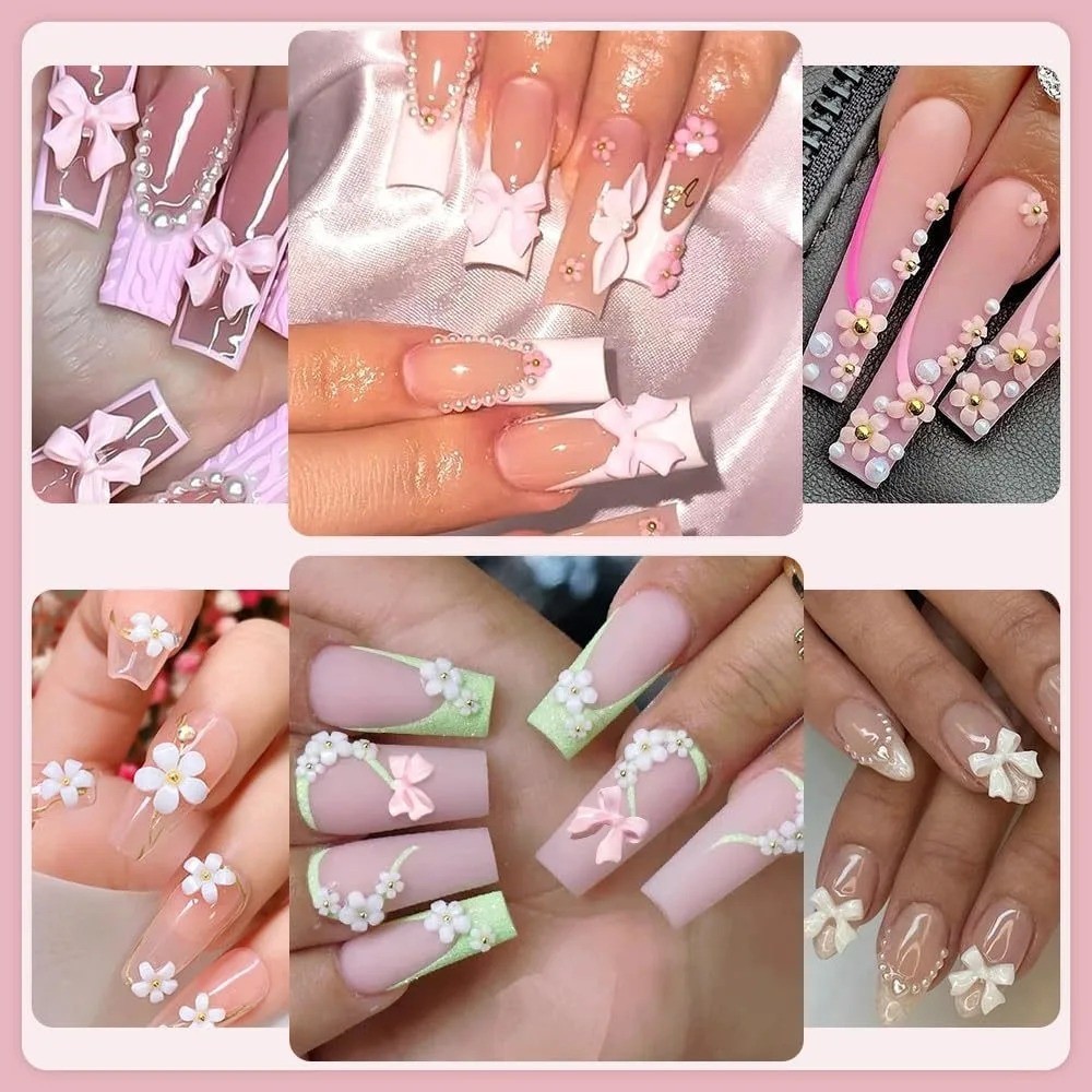 Mixed 3D Nail Art Decoration Set