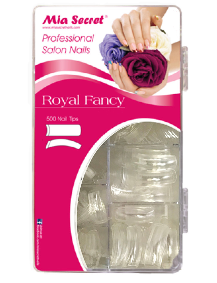 Mia Secret Nail Tips STILLETO /ROYAL FANCY -White, Clear, Natural *CHOOSE YOURS