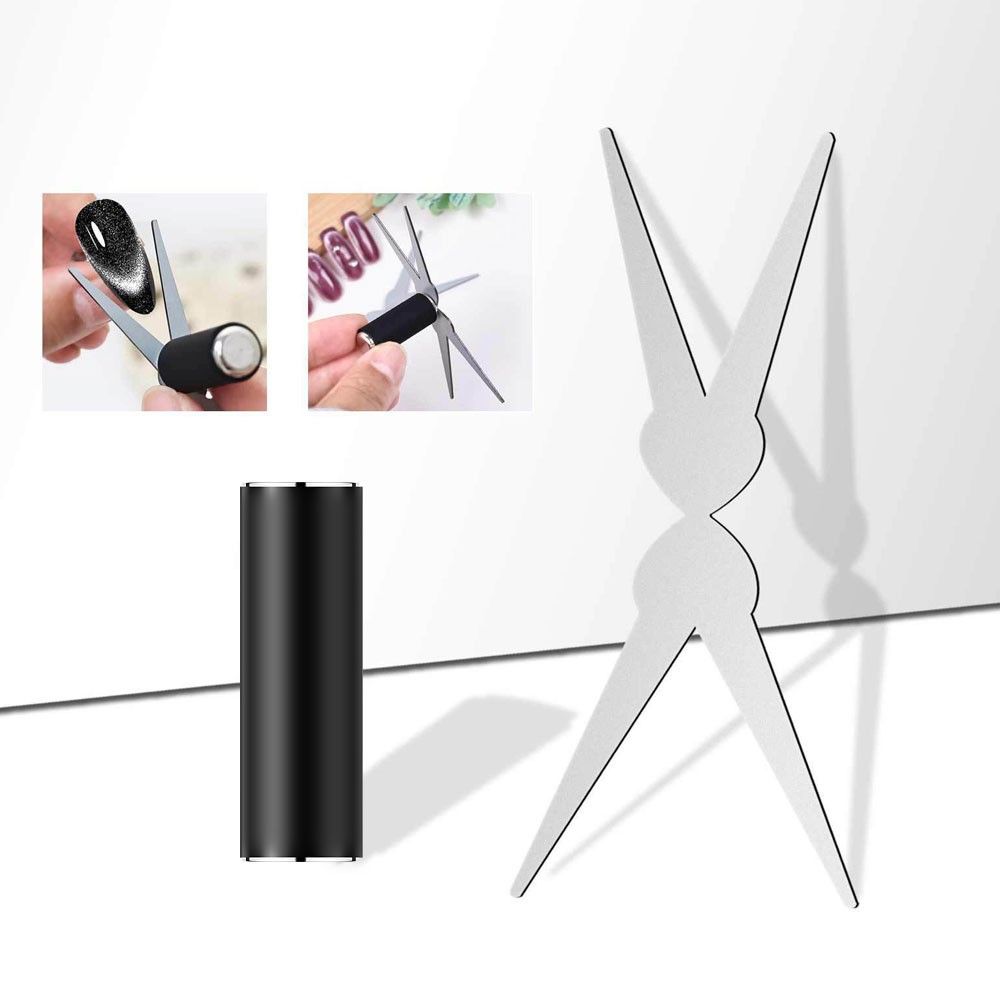 New French Cat Eye Nail Magnet Double-head Big Y-shaped Auxiliary Tool JQ