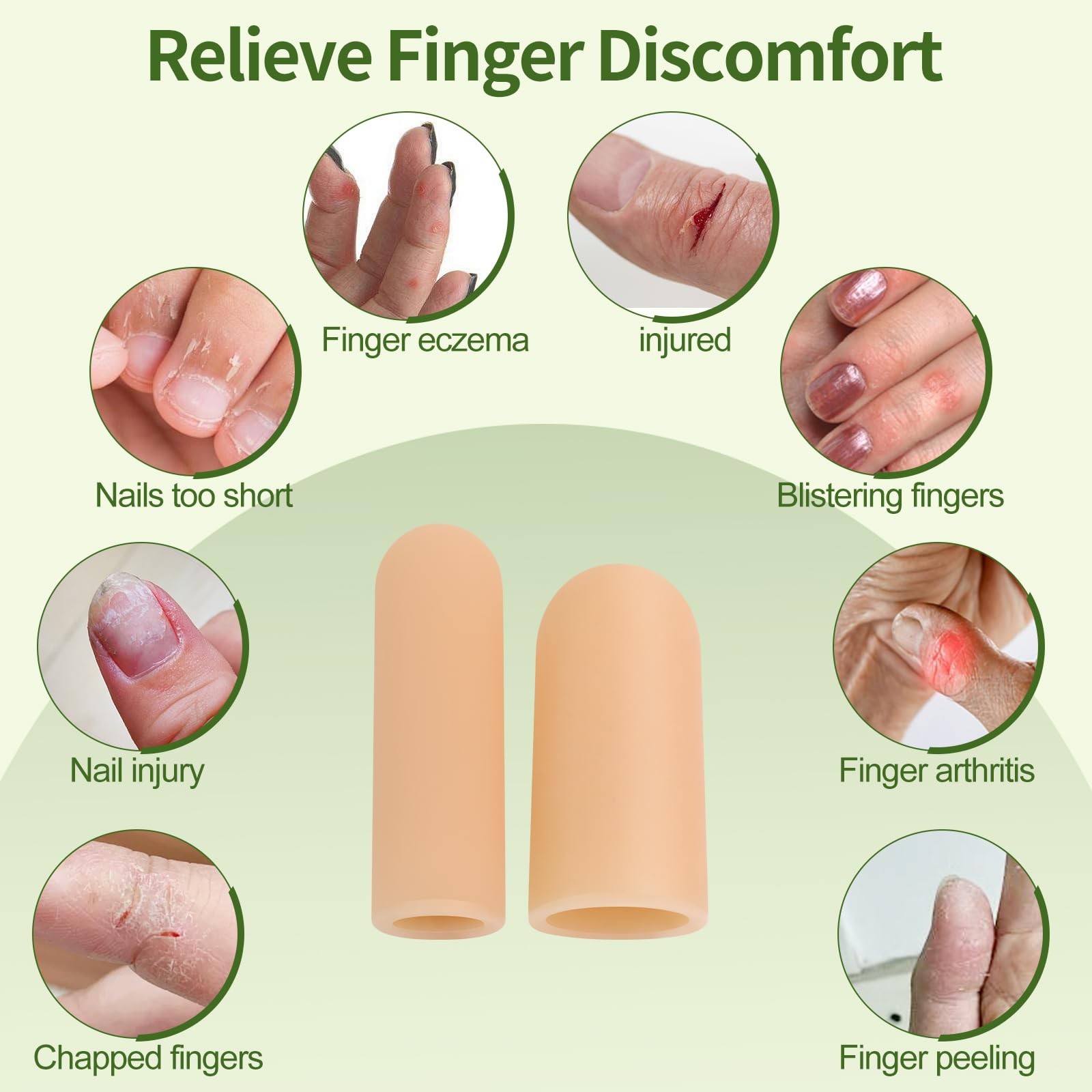 Gel Finger Cots, Silicone Finger Protectors