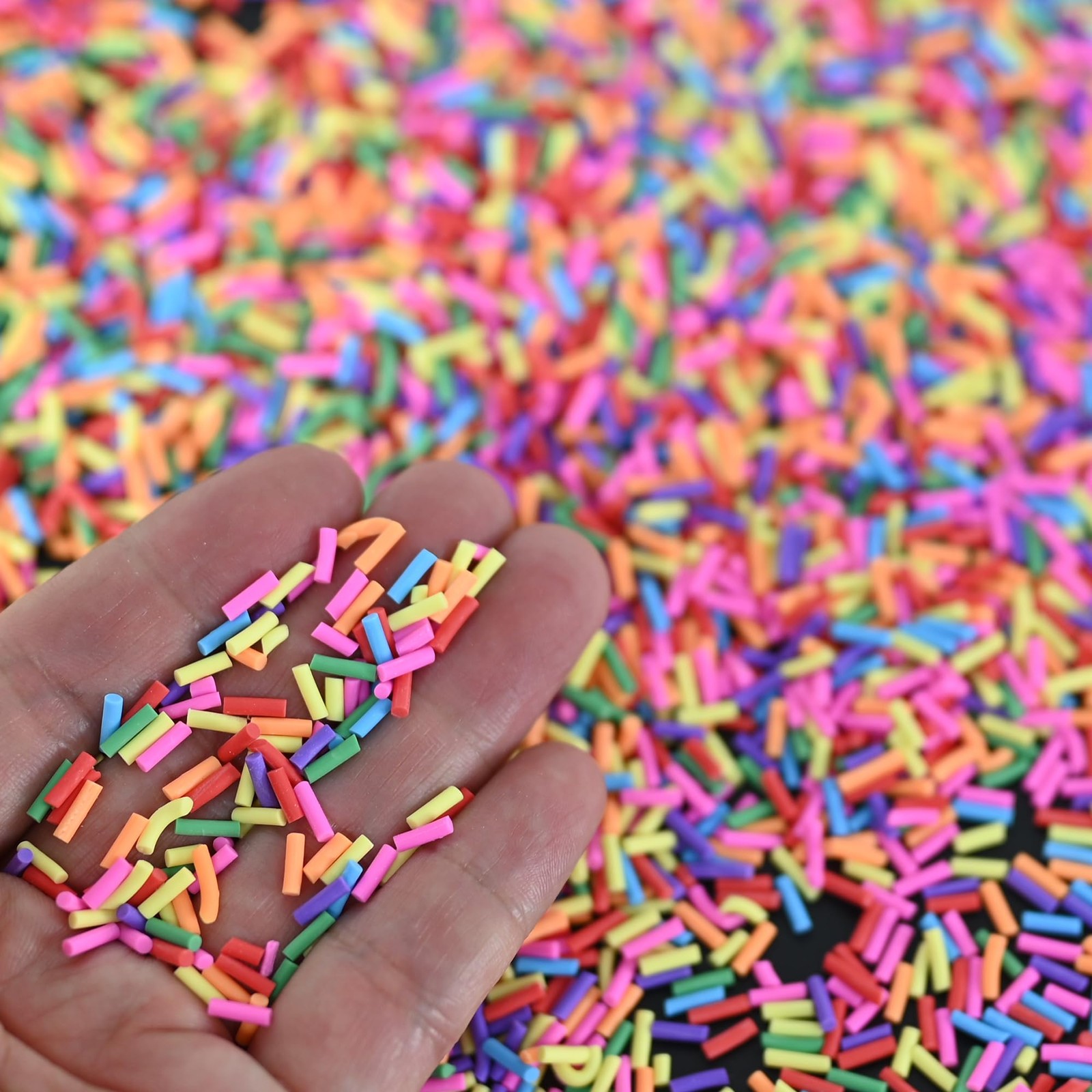 LIKETURE Fake Sprinkles 110g Non-edible Polymer Clay Mixed color