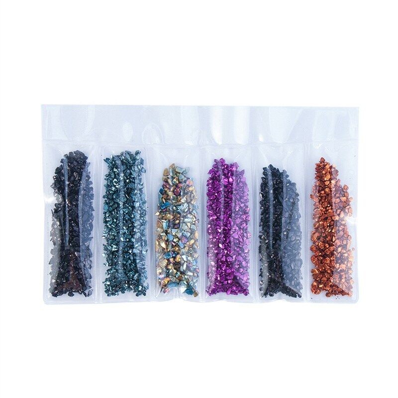 Nail Ornament Fragments GLASS Products Gold Silver Nail Beauty Gravel DIAMOND