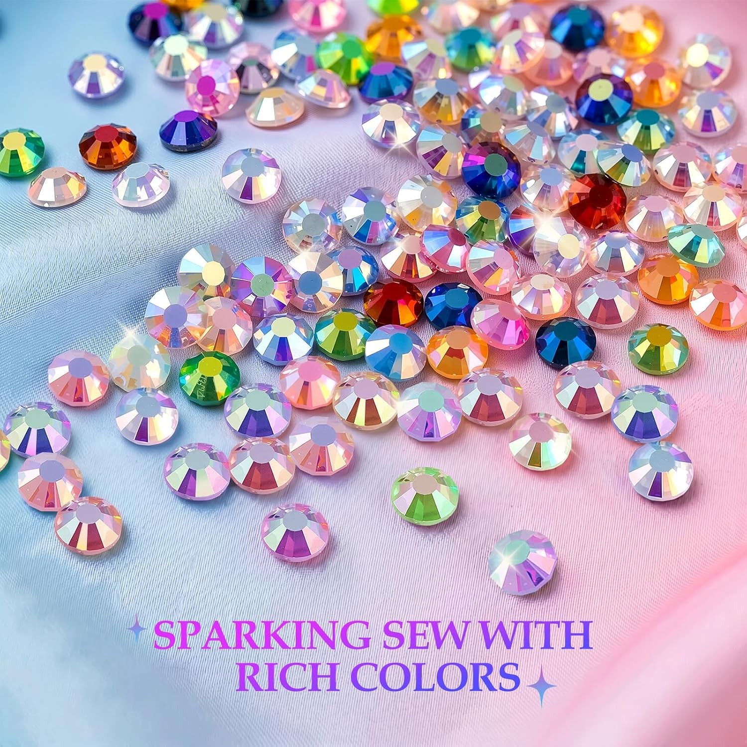 40000Pcs 30 Colors 3mm Flatback Rhinestones Bedazzling Kit Diamond Rhinestones