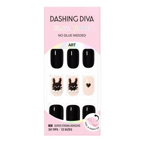 DASHING DIVA MAGIC PRESS RICH RABBIT Press-on NAIL TIPS MDA4S079RG