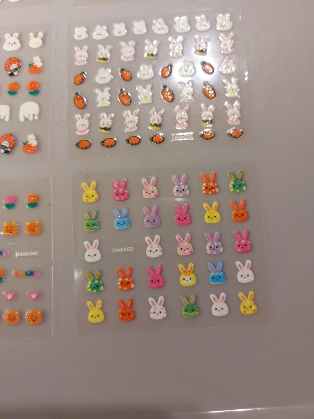 6 X Small Sheets Of Cute Nail Art Stickers (Dn221) New
