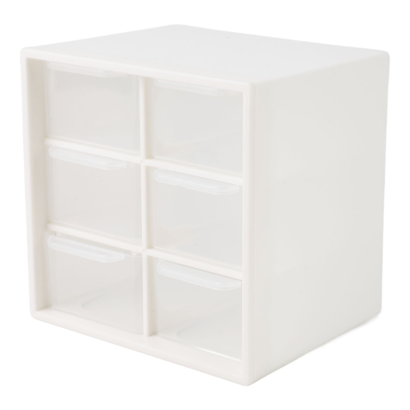 6-Drawer Nail Art Tool Storage Box Dust Proof Organizer For Home Use Easy To Use