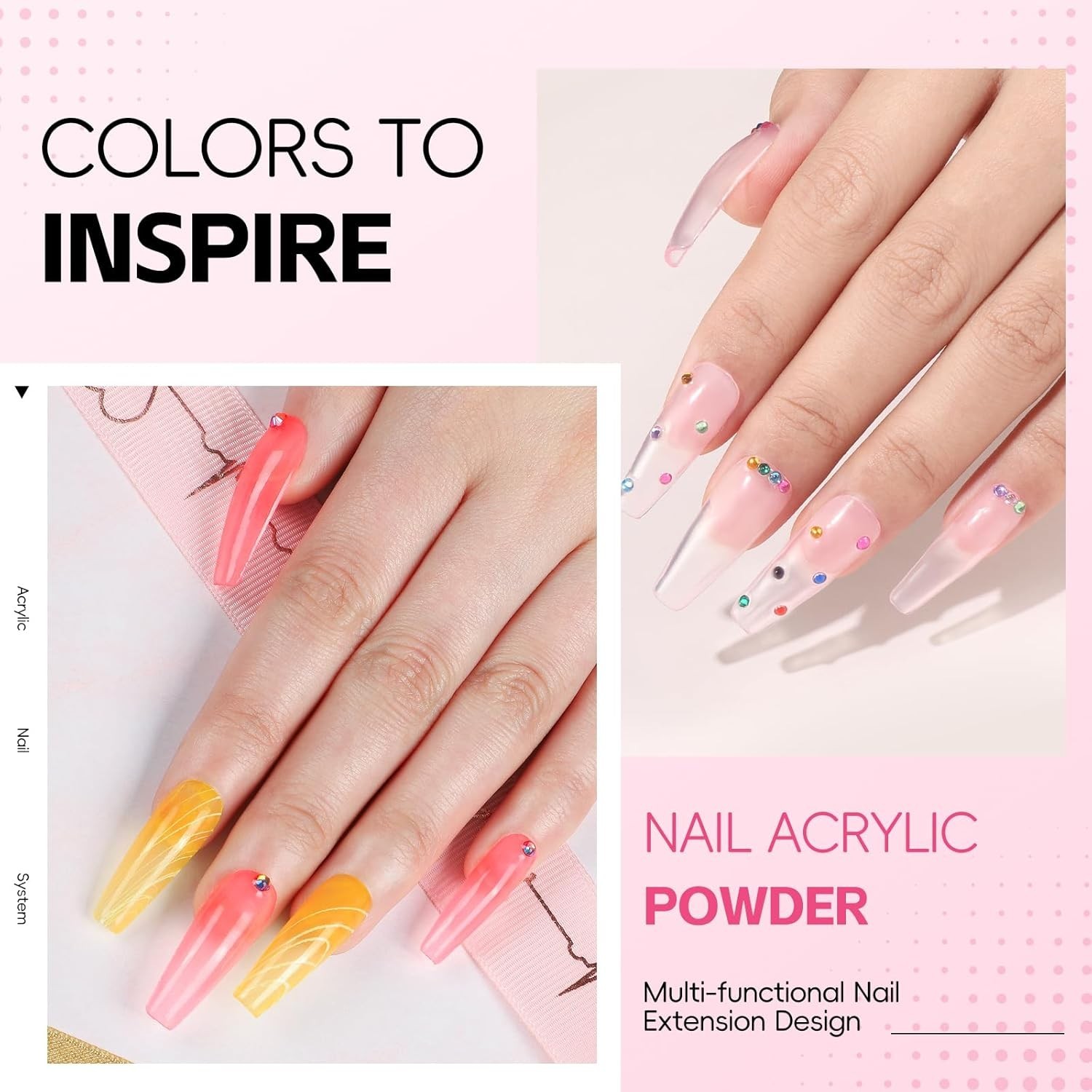 Acrylic Nail Kit for Beginners with Everything Nails Kit Acrylic Set with Dri…