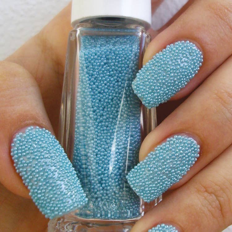 Sky Blue Caviar Nail Beads – 3D Nail Art Decoration Layla Cosmetics