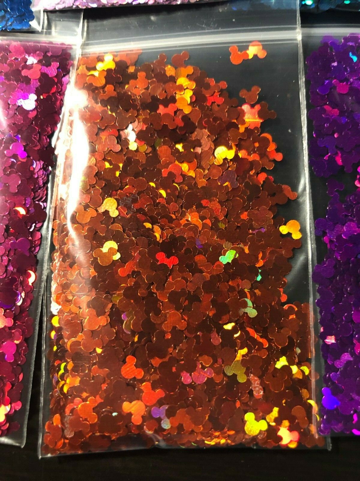 Solvent Resistant MICKEY MOUSE shape Glitter Nail Art Face Craft epoxy US Seller